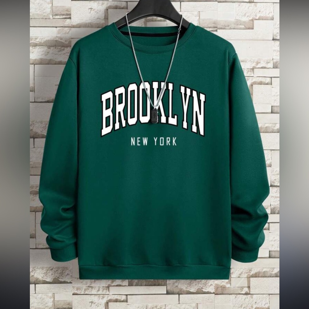 Green Brooklyn New York  SweaterSize M